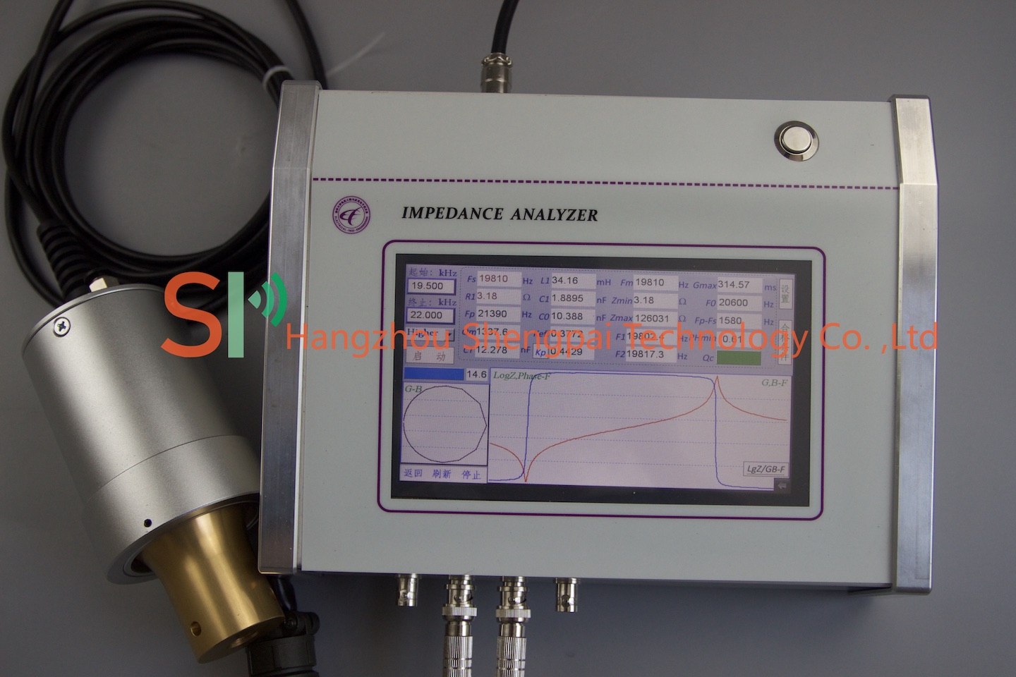 ultrasonic impedance analyzer
